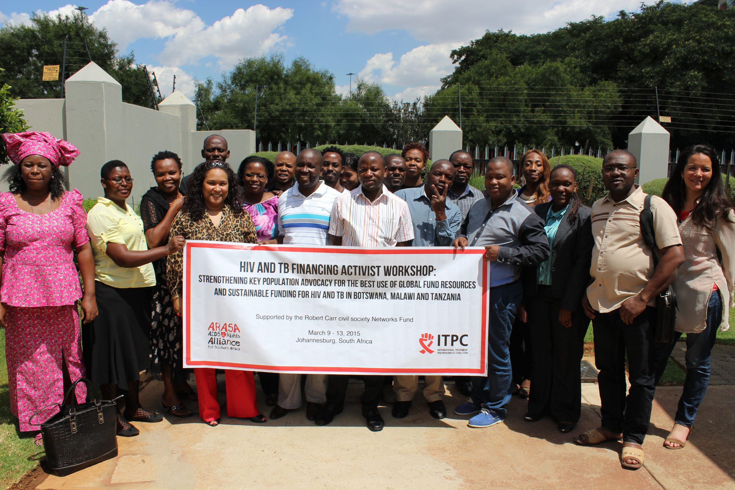 ITPC and ARASA Host Advocacy Workshop on Global Fund Resources and Sustainable Funding for HIV & TB in Botswana, Malawi and Tanzania