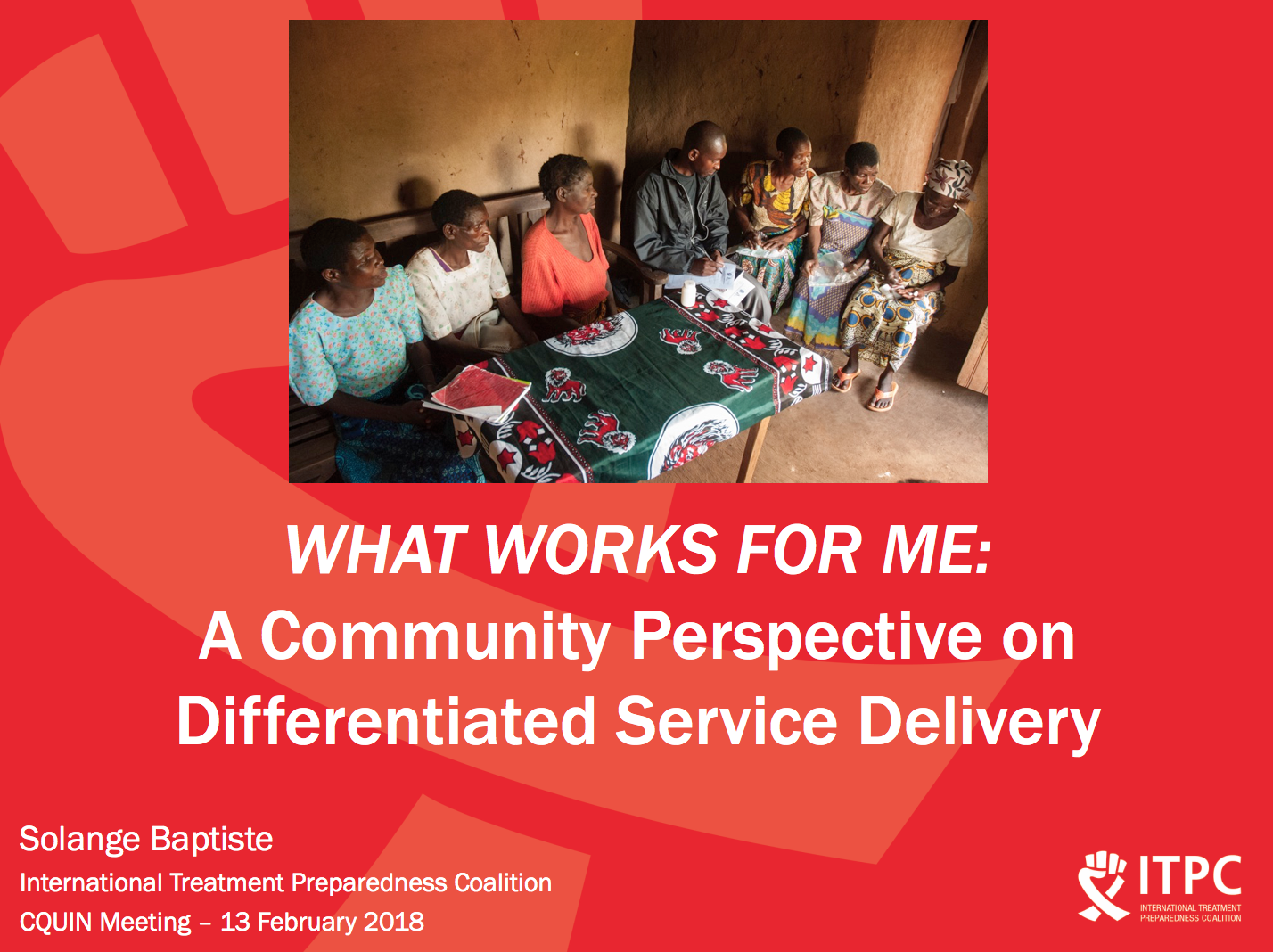 Community Perspective on Differentiated Service Delivery