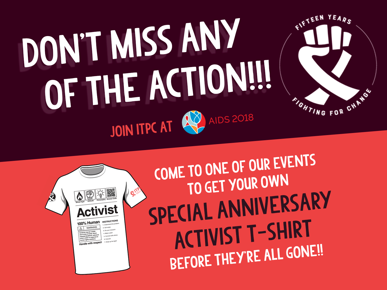 Join ITPC at AIDS 2018!