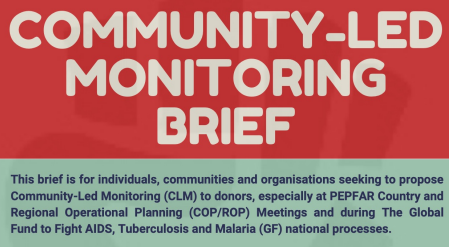 community-led monitoring brief