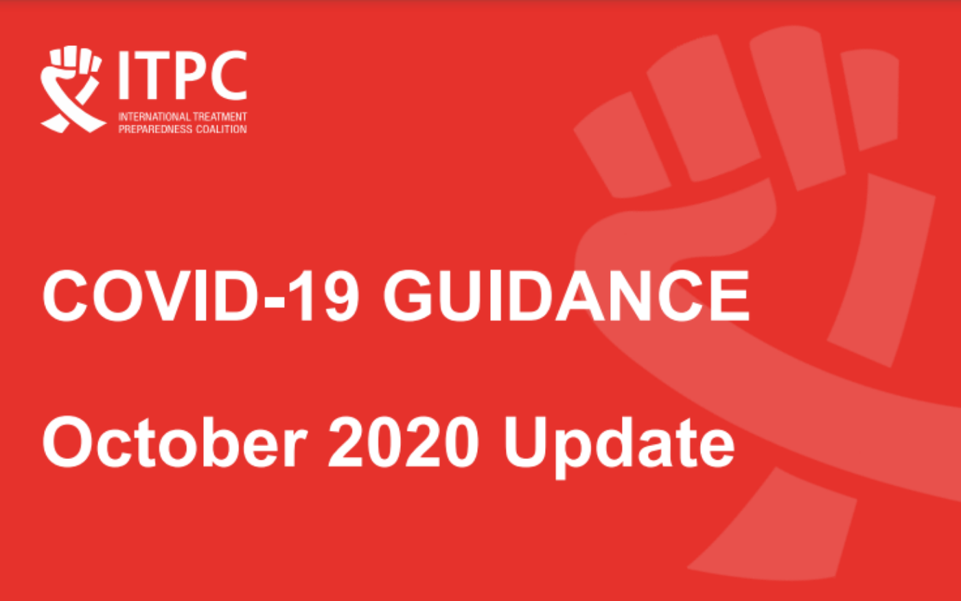 covid 19 guidance ITPC october update
