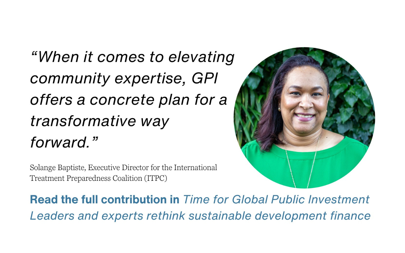 GPI to elevate community expertise in health